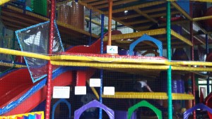 The soft play area